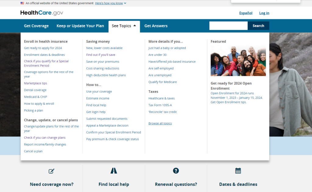 Navigating the Official Obamacare Website A User's Guide - How To Access Educational Resources